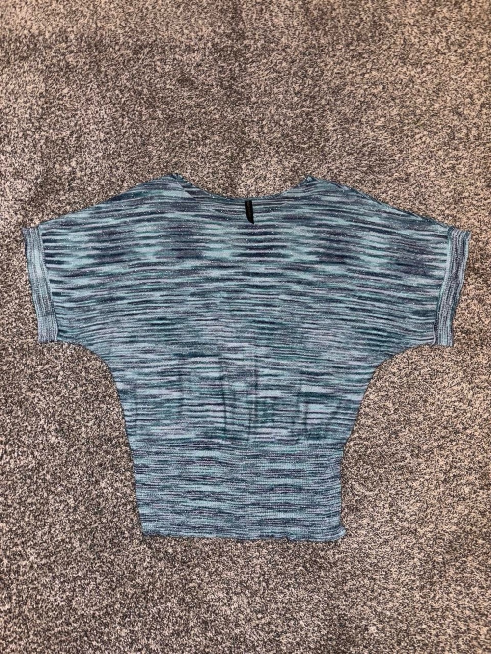 Y2K blue striped top